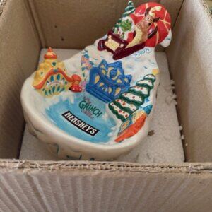 Dr. Seuss How the Grinch Stole Christmas Movie Hershey’s Ceramic Candy Dish 2000